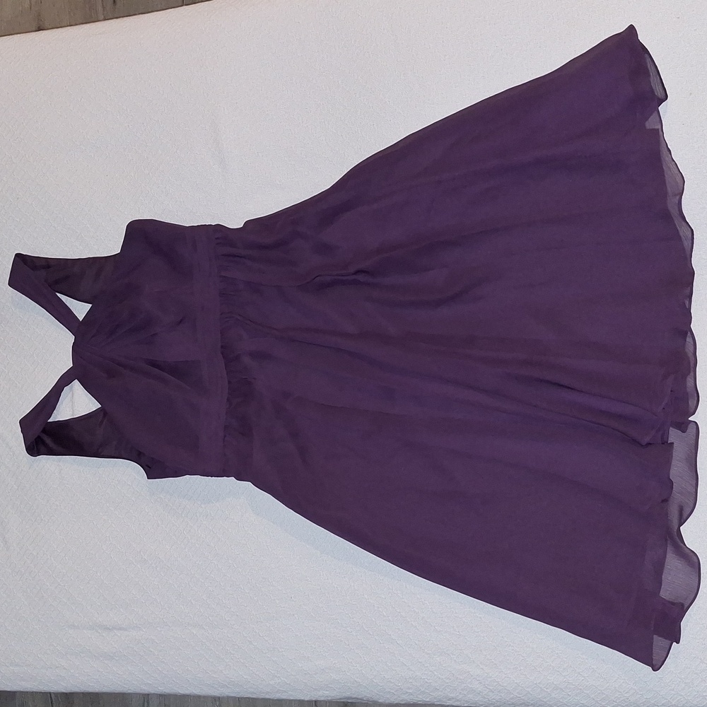 David's Bridal Purple Prom Dress